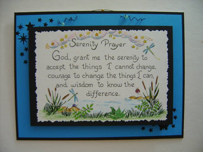 SERENITY PRAYER  6x8 3 DWall Plaque,Calligraphy & Art  