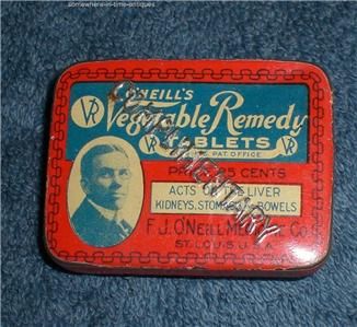 Lot of 6 Vintage Tins POISON MENNEN FINELINE ONEILLS  