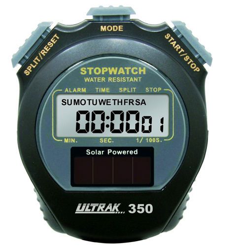Ultrak 350 Solar Powered Sport Stopwatch   New  