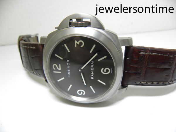 Panerai Titanium Luminor Base Pam55 Pam 55 Tobacco Brown Dial 44mm 