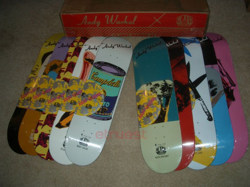 ANDY WARHOL x ALIEN WORKSHOP DECKS SUPREME GEORGE CONDO  