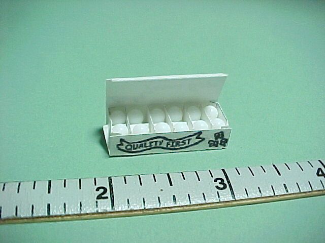 Eggs in a Carton #54192   Dollhouse Miniature  