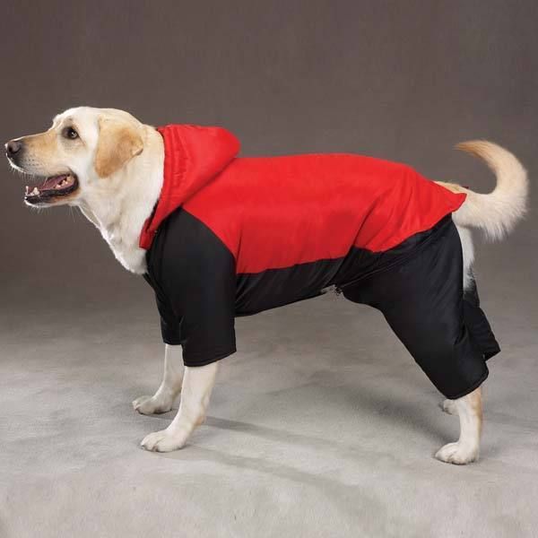 Dog Winter Coat Jacket Ski Jacket Ski Suit, Removable Hood and Leg 