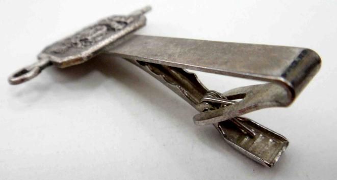 vintage DCMS DEUM TIMETE TIE CLIP sterling silver  