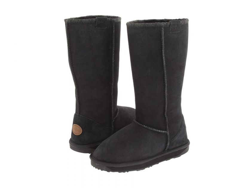 Womens EMU Stinger High Black Sheepskin Winter Boot  