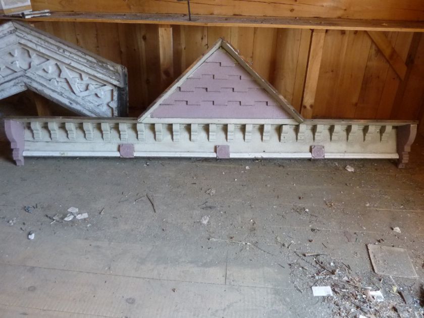 FANCY victorian gingerbread GABLE pediment fascia board  