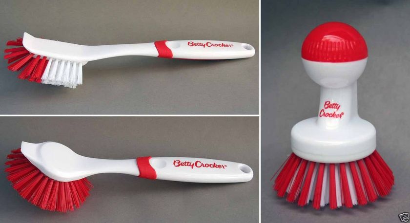 Betty Crocker dish pot pan dishwashing scrubber brush NEW  