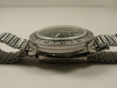 1969 ACCUTRON ASTRONAUT WATCH. MESH BRACELET. RARE DIAL  