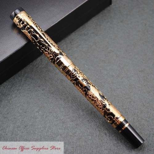 JINHAO 5000 Black Century Dragon Relievo Fountain Pen M  