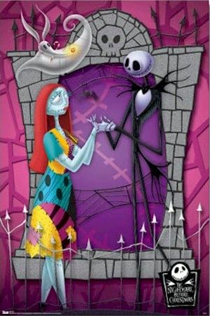 MOVIE POSTER ~ NIGHTMARE BEFORE CHRISTMAS JACK COUPLE  