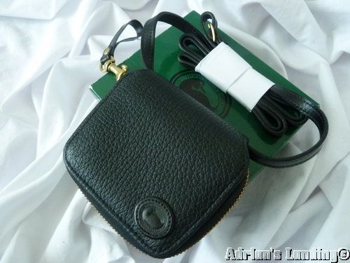   BOURKE Black All Weather Leather Paige Writer Zip Caddy ~ NEW  