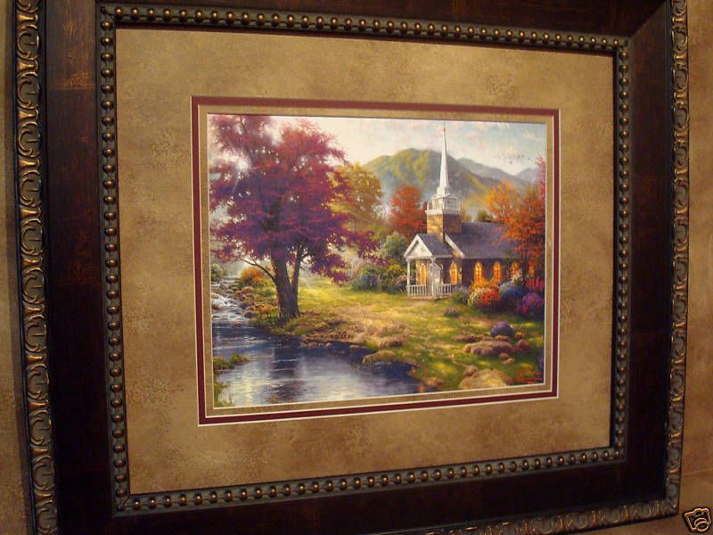 THOMAS KINKADE FRAMED STREAMS OF LIVING WATER  