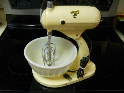 Vintage SUNBEAM MIXMASTER 3A Mixer 1936 True Art Deco model for 