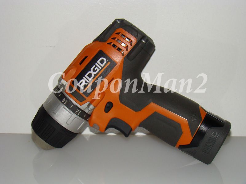 NEW RIDGID 12V 12 V CORDLESS LITHIUM R82008 DRILL LED JOBMAX  