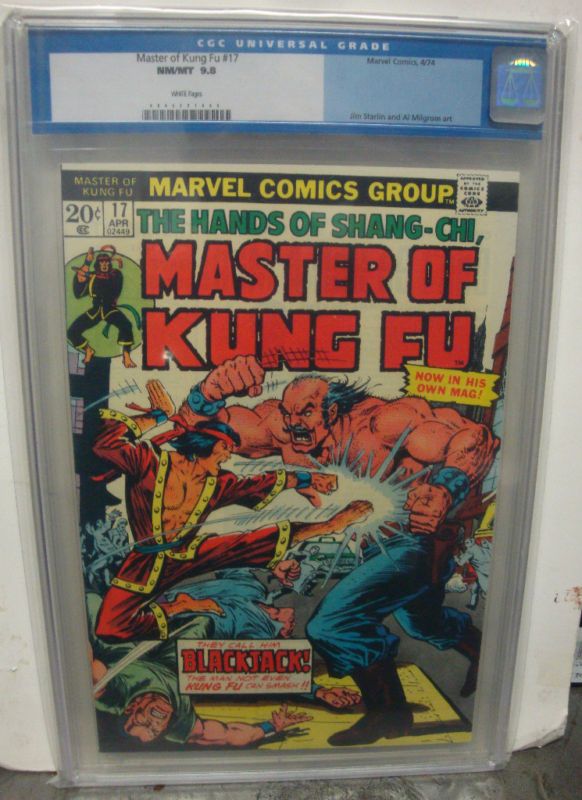 MASTER OF KUNG FU #17 cgc 9.8 1st Issue for Shang Chi  