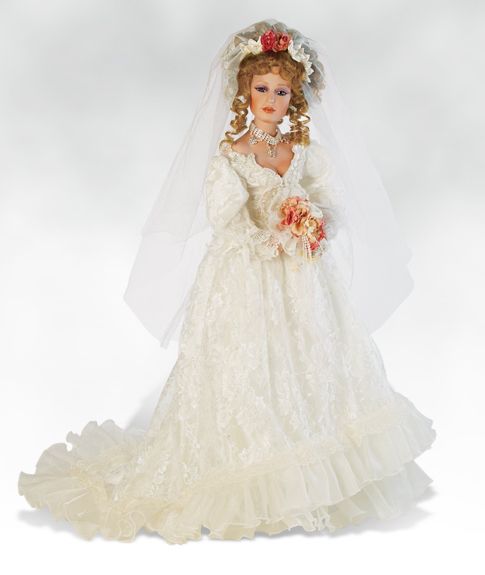 Lilia   26 Inch Fashion Bride Doll in Porcelain  