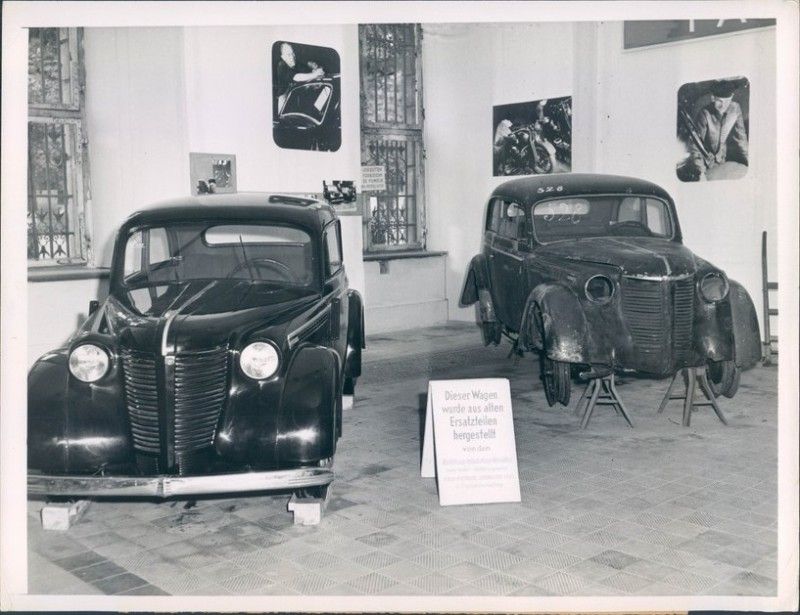 Post WWII East Germany Automobile Exhibit Berlin Photo  