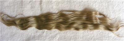 1oz Lt Fawn Wavy Mohair Lock Doll Hair Reborn  