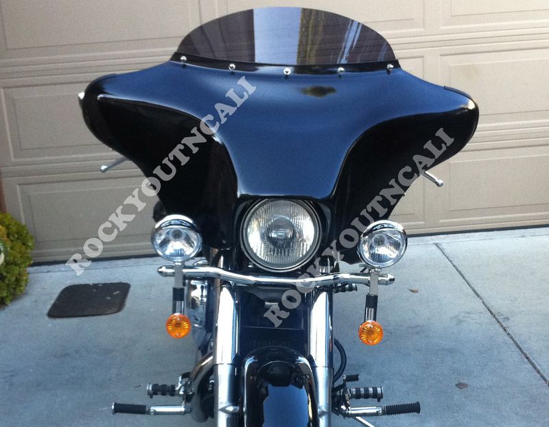   softail it gives you an idea of placement and distance from head lamp