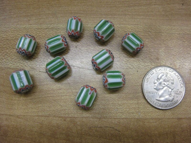 10 Chevron Trade Beads 6 layer A  