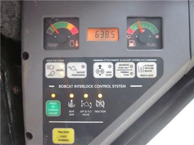   T190, CAB HEAT & AIR, JOYSTICK CONTROLS, 638 HRS, COMPACT TRACK LOADER