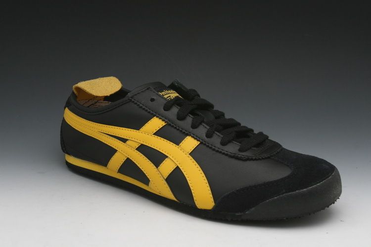 Asics Onitsuka Tiger Mexico 66 Sneakers in Black/Yellow (HL202 9004 