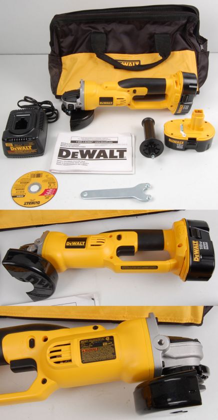 DEWALT DC411KAR 4 1/2 18V XRP NiCad Cordless Grinder Cut Off Power 