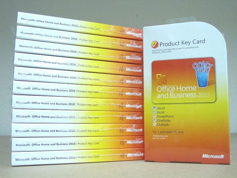 Microsoft Office Home and Business 2010 PKC T5D 00295 885370037432 