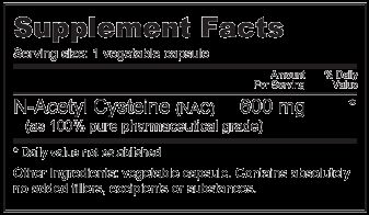 Acetyl L Cysteine 600mg/1000 Caps Pharmaceutical NAC 649908235284 