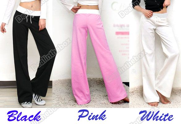 Lady Yoga Sport Drawstring Pants Cotton Lie Fallow Stylish Trousers