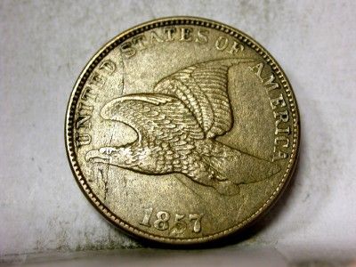 1857 XF/AU FLYING EAGLE SMALL CENT ID#I31 ~99c NR~  