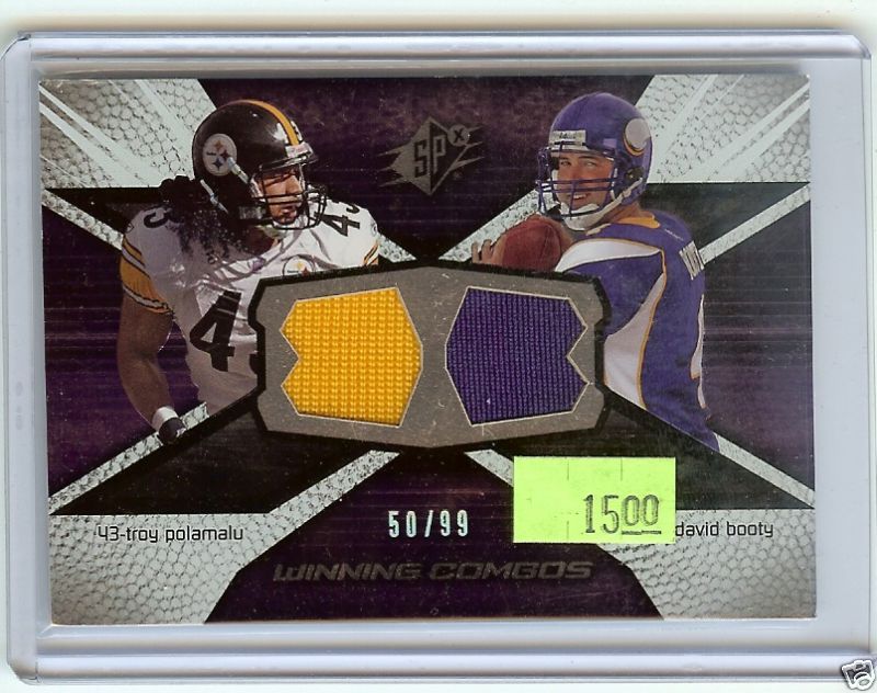 Steelers Troy Polamalu SPx Winning Combos Jersey 50/99  