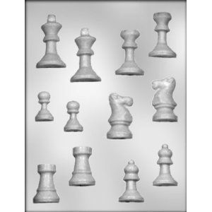 inch Chess Pieces Chocolate Candy Mold  