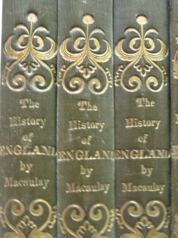 THE HISTORY OF ENGLAND Macaulay FINE BINDING 10vol Set Antique 1849 