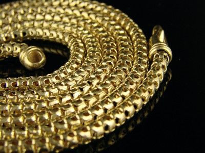 10K 4.0 MM YELLOW GOLD 36 INCH FRANCO/SNAKE 3D CHAIN  