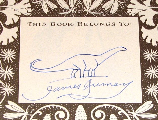 James Gurney DINOTOPIA JOURNEY CHANDARA Signed w SKETCH 9780740764318 