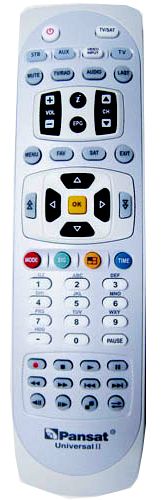 PANSAT UNIVERSAL REMOTE CONTROL 250 SM 3500 SD 9200 HD  