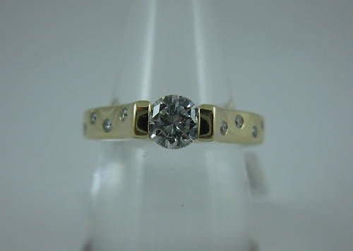 2ct SI1 G H DIAMOND Solitaire 14k YG Ladies Ring  