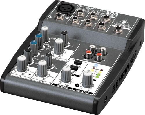 Behringer Xenyx 502 5 Input 2 Bus Mixer PA Mixer 0689076752770  