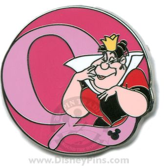 Disney Pin Queen of Hearts Alphabet Letter Q HM 3  