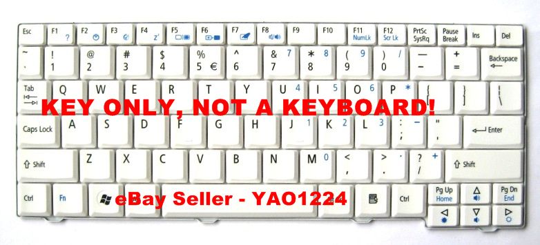 Acer Keyboard KEY   Aspire ONE   8 10   ZG5   WHITE  