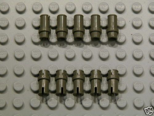 LEGO 10x TECHNIC Pin 3/4 dk gray Mindstorms Robotic VGC  