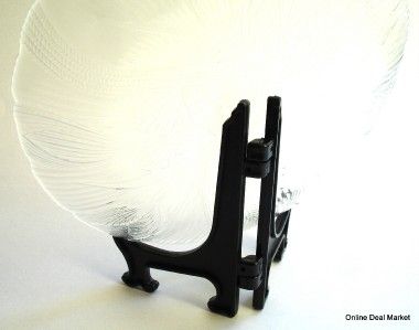 SMALL BLACK DISPLAY EASEL PLATE HOLDER PLASTIC STAND EASELS  