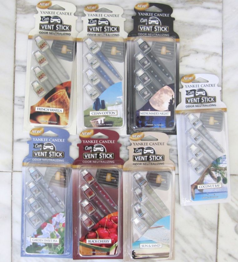 Yankee Candle Car Vent air fresheners YOU CHOOSE SCENT  