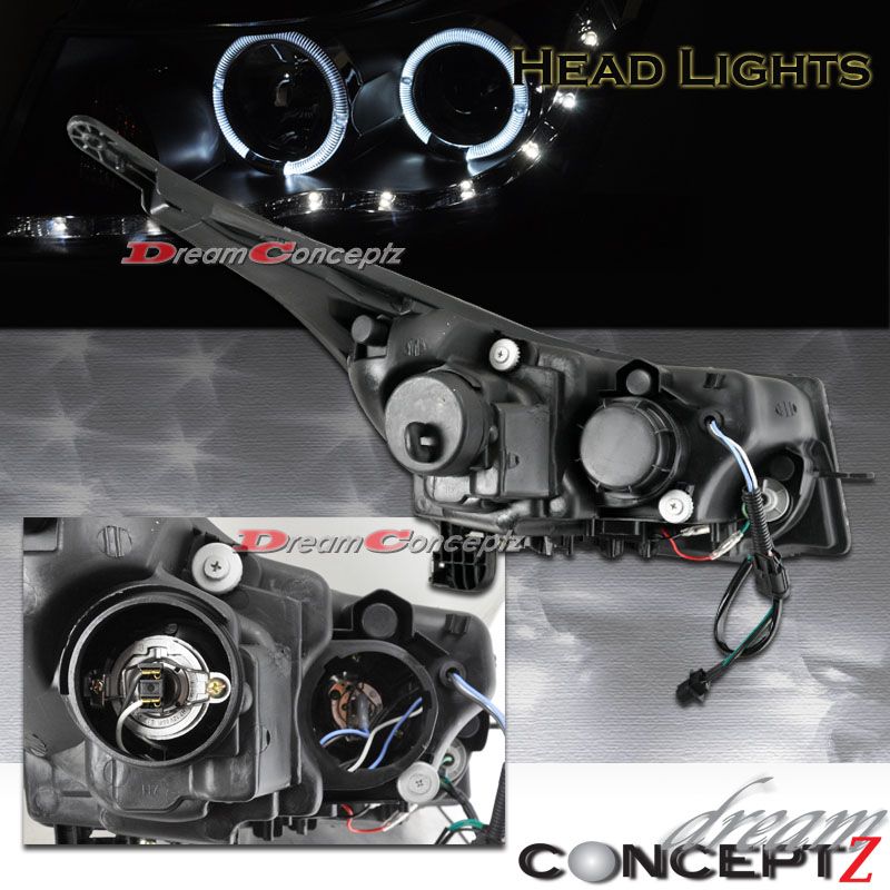 2011 2012 CHEVROLET CRUZE PROJECTOR HEADLIGHTS BLACK  