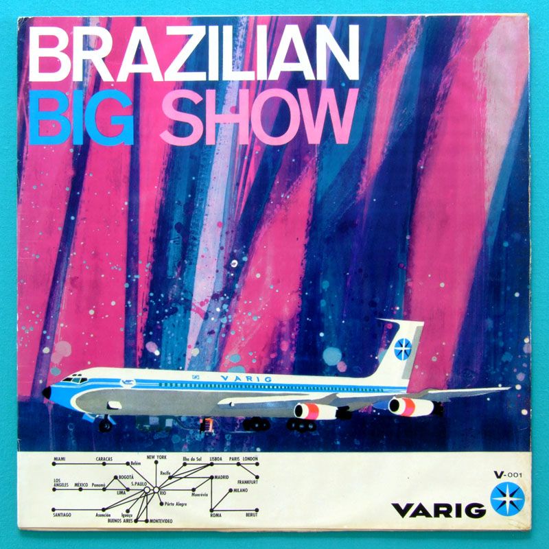 LP ERLON CHAVES BIG SHOW VARIG AIRLINES PROMO RAARE ZIMBO TRIO BOSSA 