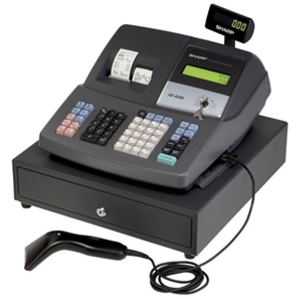 Sharp XE A506 BAR CODE SCANNING RETAIL CASH REGISTER  