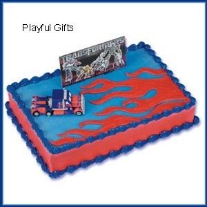 Transformer Birthday Cake Kit Decoration Party  