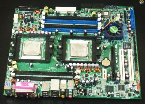 ASUS K8N DL Dual motheboard with 2*AMD opteron 244 CPUs  