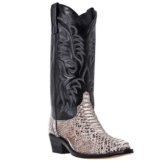 MENS LAREDO PYTHON SNAKESKIN COWBOY BOOTS  